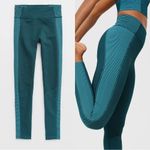 Aerie Offline by Seamless High Waisted Two Tone Legging in Deep Forest Green S Photo 2