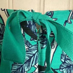 Talbots Teal Safari Giraffe Print Sheath Dress Back Zip L27 Photo 5