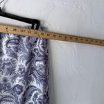 Fair Indigo Skirt Womens 8 Purple Paisley 100% Silk Midi Whimsigoth Boho Photo 2