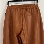 Bagatelle Faux Leather Joggers Cognac Brown NWT Photo 4