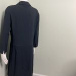 Max Mara  Weekend Marine Navy Shirt Dress Long Sleeve Button Down Photo 4