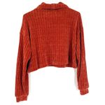 Altar'd State  Cropped Chunky Crop Turtle Neck Burnt Orange Fall Sweater Photo 4
