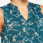 PaperMoon  SMALL Annie Split Neck Blouse - Stitch Fix Fully Lined Sleeveless Top Photo 12