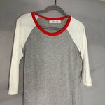 Sonnet James A Play Baseball Tee Dress For Moms Size Small Made In USA Tencel Gray Photo 1