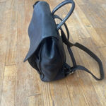 Vintage Carriage House Pebbled Leather Backpack Purse Large Side Zip For Conceal Black Photo 4