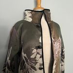 NEW Reversible Cream Purple Reversible Floral Jacket Multiple Size M Photo 10