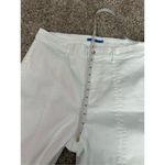 J. McLaughlin Rainey Front Slit Straight Leg Front Seam Kick Flare White Jean 14 Photo 8