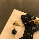 Trifari 🖤 Vintage  Black & Gold Beaded Bracelet | Signed Gold Tone (7”) Photo 5