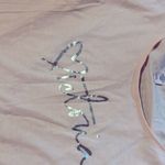 Victoria's Secret  tee shirt white silver victoria logo stretch‎ newvintage Size L Photo 2