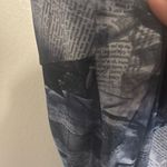 Miaou Anya Newsprint Mini Dress Gray Size L Photo 4