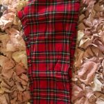 Disney Mickey Mouse Red Plaid Twill Pants Photo 0