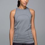 Lululemon Run: Swiftly Tech High-Neck Racerback Tank Top - Stripe Slate Size 4-6 Photo 1