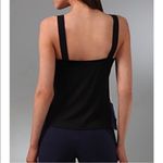 Diane Von Furstenberg  Gianna Ruffle Sleeveless Tank Top White Blue Size 4 Photo 1