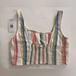 Hurley  Venice stripe crop top tank women’s large Photo 1