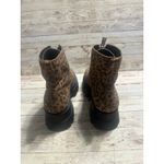 Gianni Bini  All-Star Leopard Print Suede Zip Lug Sole Platform Booties Size 10 Photo 2