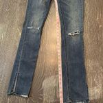Free People  Women's Distressed Straight Leg Jeans Blue Size 26 Zip Fly Denim Photo 9