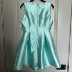 Hot & Delicious | Sleeveless Mint Blue Skater Dress Size M Photo 2