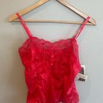 ASHLEY TAYLOR Vintage 80s 90s Red Lingerie Set Two Piece Size Medium 6 USA‎ Made Photo 0