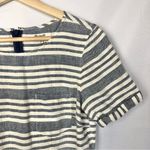 Madewell Songbird Striped Stucco Blue & Cream Stripe Short Sleeve Mini Dress 4 Photo 36