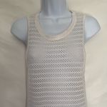 Kosiuko White Open Knit Crochet Maxi Tank Dress 38/40 Coastal Cowgirl 90s Resort Size M Photo 2