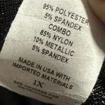 Forever Rose Black Metallic Silver Sleeveless Belted Jumpsuit Plus Size 1X Photo 11