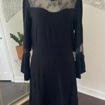IRO  Witchy Whimsygoth Black Lace Midi Dress Size 16 / XL Photo 2