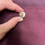 Ted Baker  London Oderat Wide Leg Cropped Burgundy Pants Sz 2 Photo 6