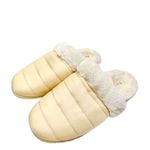 Vionic  Slippers Size 6.5 Cream Josephine Faux Fur Slip On Winter Comfy Shoes Photo 1