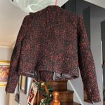 Banana Republic Beautiful Burgundy & Black Tweed Cropped Jacket Sz 10P Photo 1