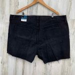 Old Navy  Slouchy-Straight High Rise Jean Shorts Women 22 Black Distressed Cutoff Photo 3
