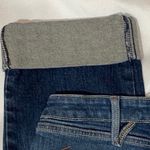 No Boundaries Button Fly Distressed Large Cuff Cropped Jeans Photo 5