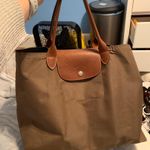 Longchamp  Medium Shoulder Tote Khaki Green Photo 0