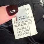 Jil Sander  Black Wool Spandex Pants Size 34 Photo 3