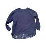 J.Crew  navy sweatshirt with sequin undertone size XS Photo 0