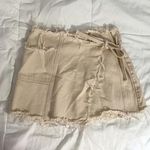 BDG Asymmetrical Frayed Hem Wrap Skirt Photo 0