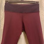 Lululemon  crop burgundy leggings size 2 Photo 1