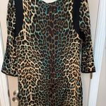 Alice & Trixie  NWT 100% silk leopard print midi dress w/teal highlights Size M Photo 5
