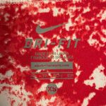 Nike Red and White Tie Drop Crop Leggings Photo 3