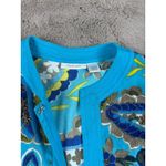 Tantrums Floral Paisley Print Open Front Cardigan Jacket Bohemian Size L Blue Size L Photo 2