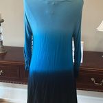 Philosophy  Blue Hombre Knit Shark Bite Tunic Photo 7