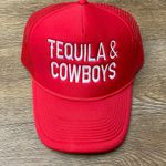 Tequila And Cowboys Trucker Hat Red Photo 0