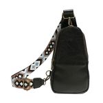 Boho Chest Bag PU Fanny Pack Crossbody Handbag Women Travel Sling Purse Black Photo 9