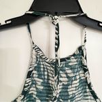 Patrons of Peace Women’s  Green Leaf Floral‎ Smocked Halter Top Size Small Photo 5