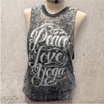 Spiritual Gangster  peace, love yoga, Gray Tank Top Photo 5