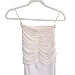 Oh Polly  stretchy ruched skirt in cream NEW Photo 6
