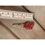 David Monn "DM 97" brooch featuring a bouquet of a dozen red roses with gold Photo 4