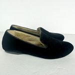 Birdies  The Starling Velvet Flat Loafer Size 7.5 Black Slip On Classic Timeless Photo 1