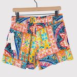 La Blanca NWT Womens Swim Shorts Yellow Floral Stretch Beach Resortwear Small Photo 2