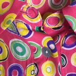 Violet+Claire  ladies colorful retro funky artsy button up shirt top size small Photo 6