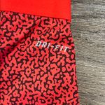 Nike Pro Dri Fit Red & Black Capri Athletic Workout Running Leggings Size Medium Photo 5